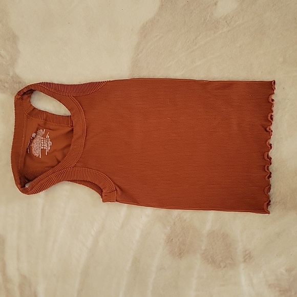 Free People Ribbed Seamless Tank NEW! M/L Burnt Sienna - Picture 4 of 8